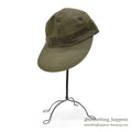 1980s FILSON OLIVE TIN CLOTH LONG BILL CAP / NO LOGO ... L