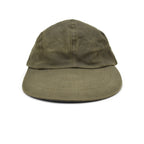 1980s FILSON OLIVE TIN CLOTH LONG BILL CAP / NO LOGO ... L