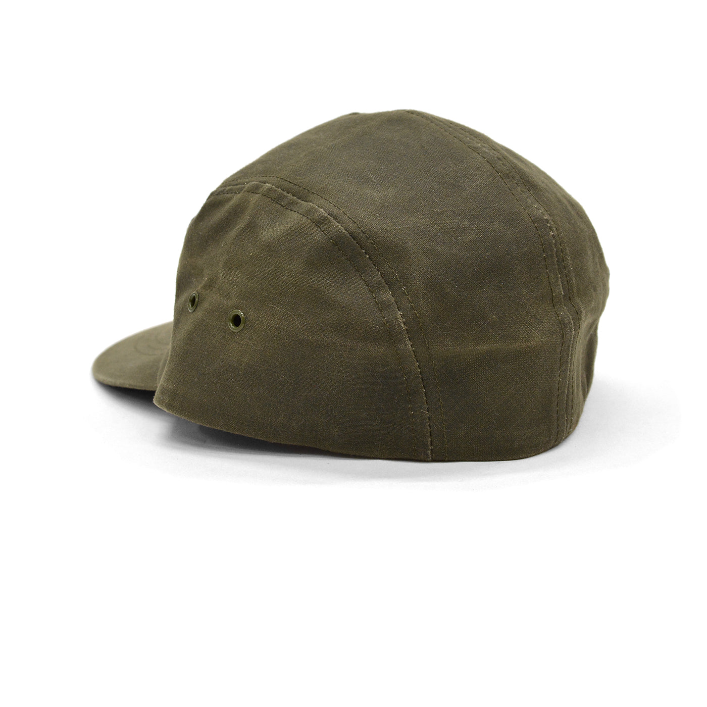 1980s FILSON OLIVE TIN CLOTH LONG BILL CAP / NO LOGO ... L