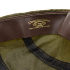 1980s FILSON OLIVE TIN CLOTH LONG BILL CAP / NO LOGO ... L