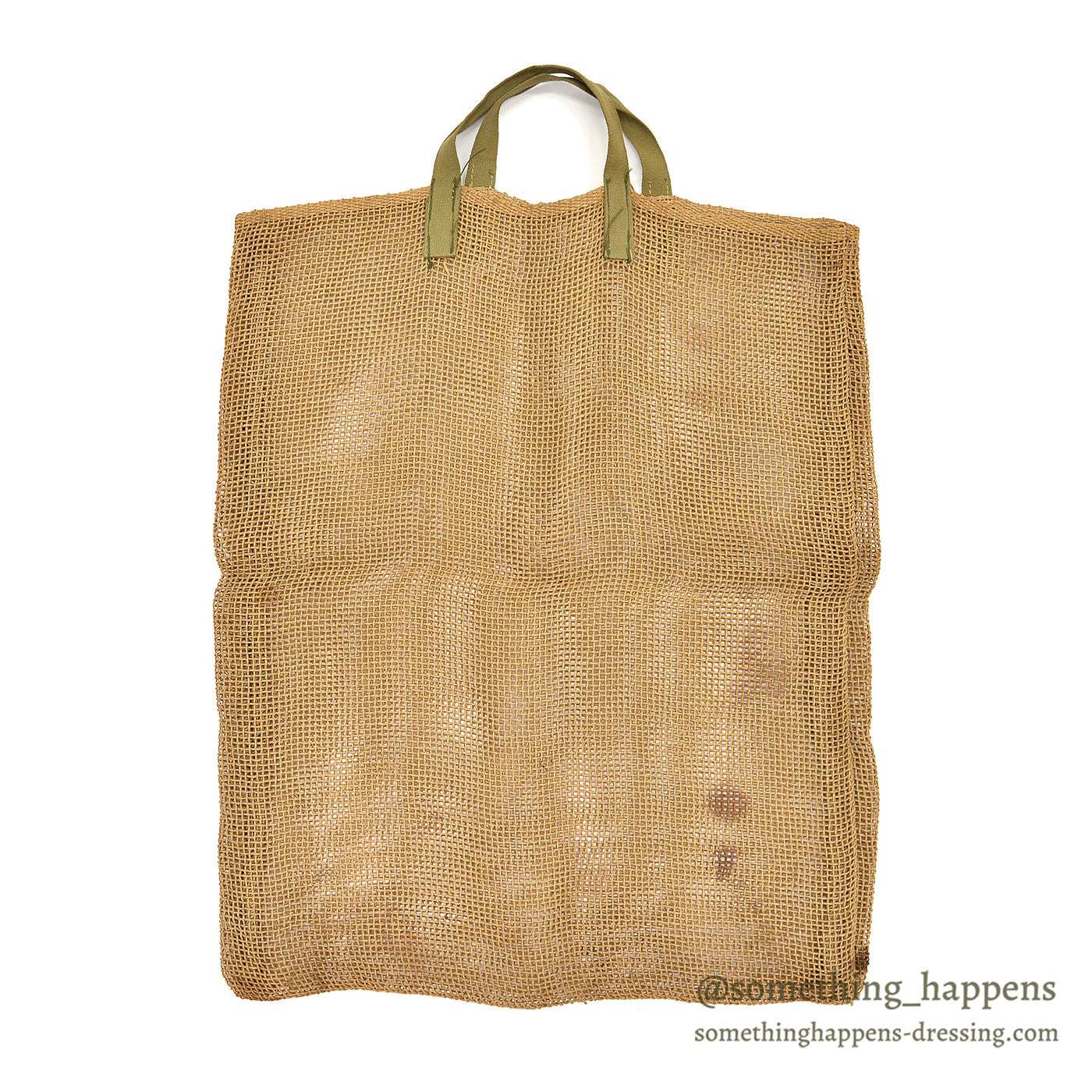 OLD PRIMITIVE BURLAP WORK TOTE BAG / RARE ...