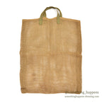 OLD PRIMITIVE BURLAP WORK TOTE BAG / RARE ...