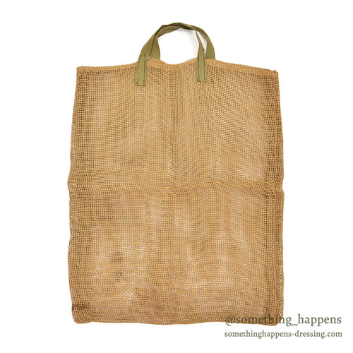 OLD PRIMITIVE BURLAP WORK TOTE BAG / RARE ...