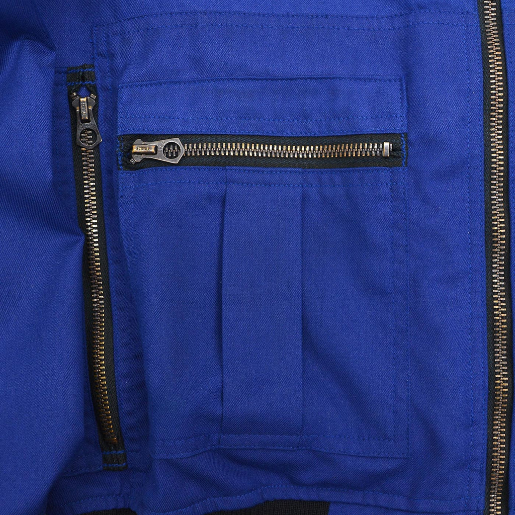 1980s FLIGHT SUITS LTD NOMEX FLIGHT JACKET / UNUSUAL ZIPPER DETAILS ...