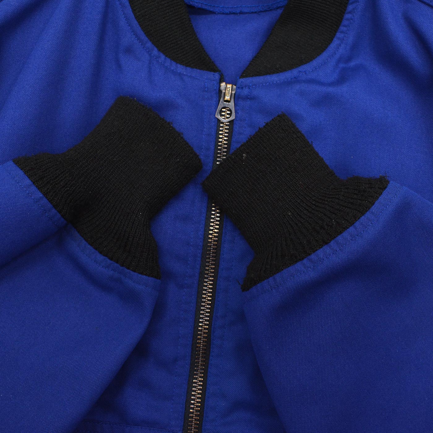 1980s FLIGHT SUITS LTD NOMEX FLIGHT JACKET / UNUSUAL ZIPPER DETAILS ...