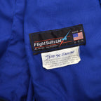 1980s FLIGHT SUITS LTD NOMEX FLIGHT JACKET / UNUSUAL ZIPPER DETAILS ...
