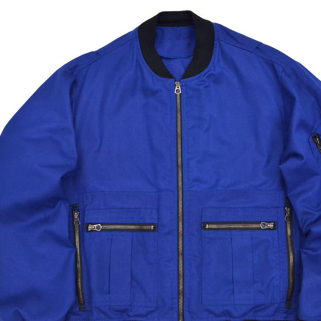1980s FLIGHT SUITS LTD NOMEX FLIGHT JACKET / UNUSUAL ZIPPER DETAILS ...