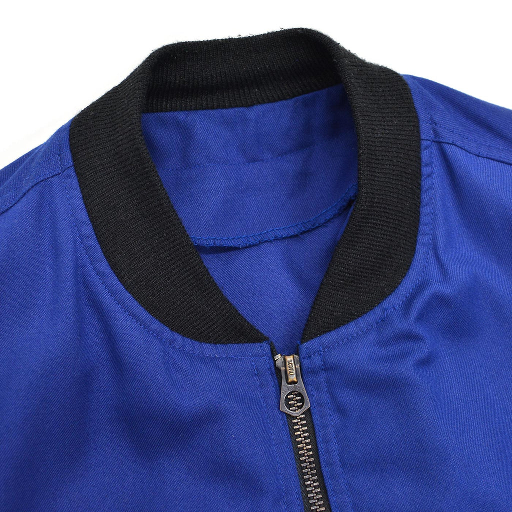 1980s FLIGHT SUITS LTD NOMEX FLIGHT JACKET / UNUSUAL ZIPPER DETAILS ...