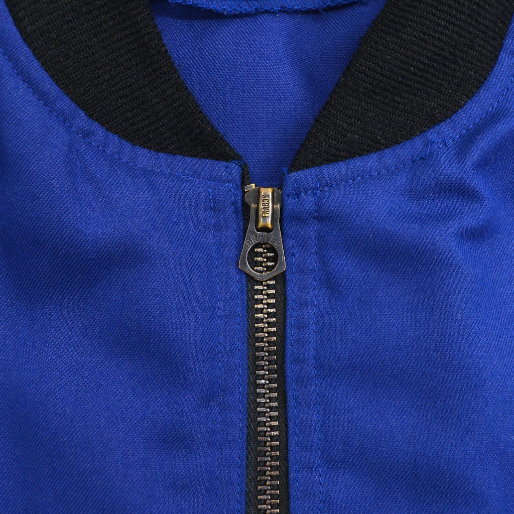 1980s FLIGHT SUITS LTD NOMEX FLIGHT JACKET / UNUSUAL ZIPPER DETAILS ...