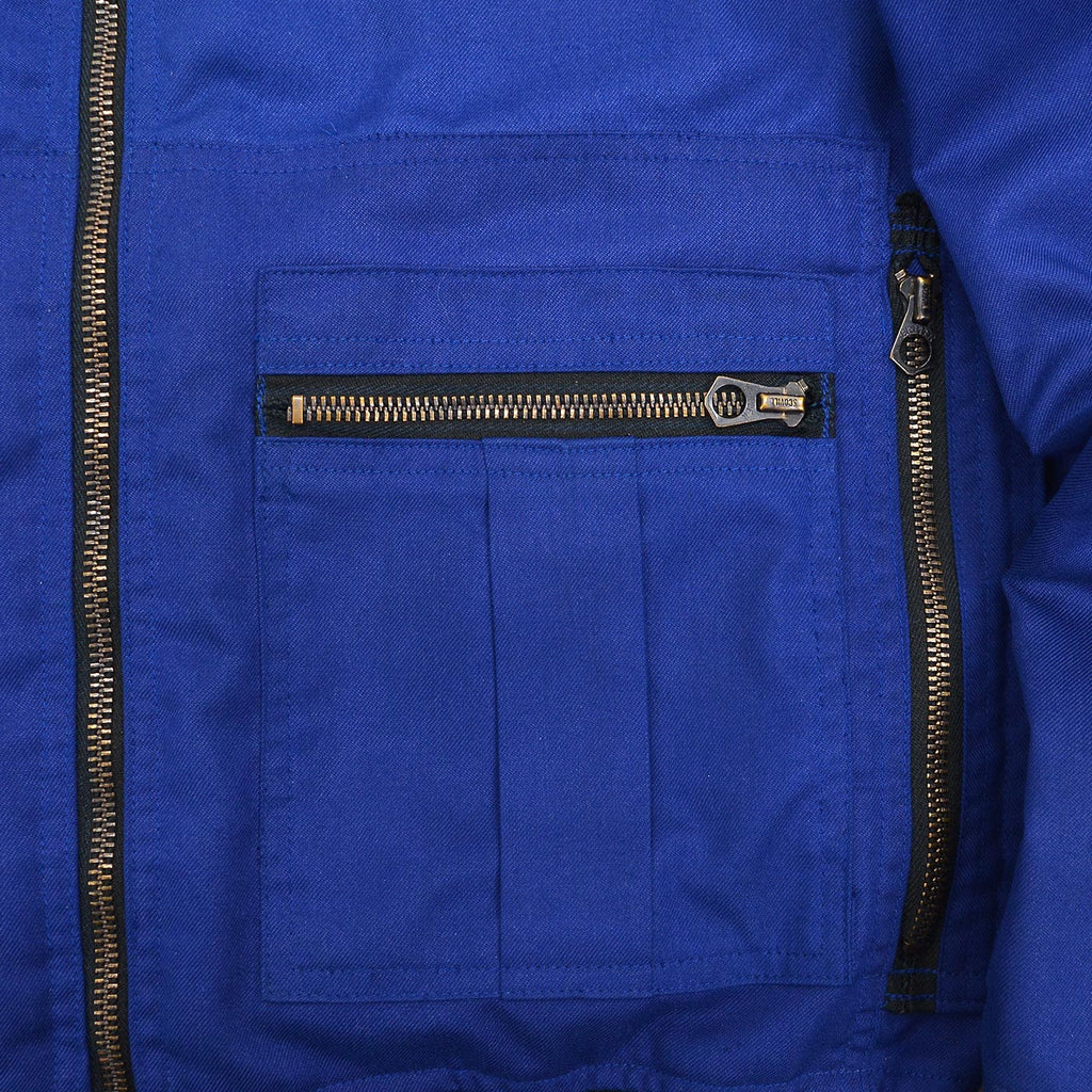 1980s FLIGHT SUITS LTD NOMEX FLIGHT JACKET / UNUSUAL ZIPPER DETAILS ...