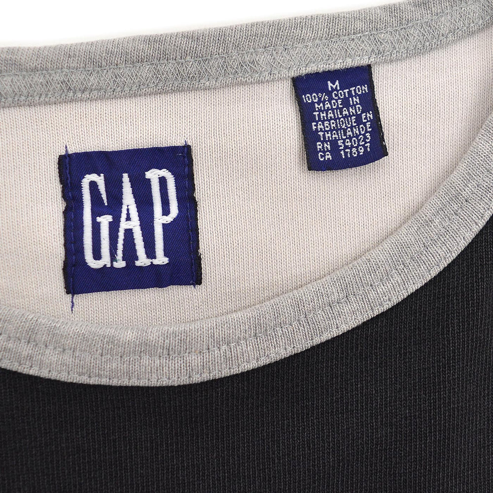 1990's GAP TWO-TONE L/S TEE ... M