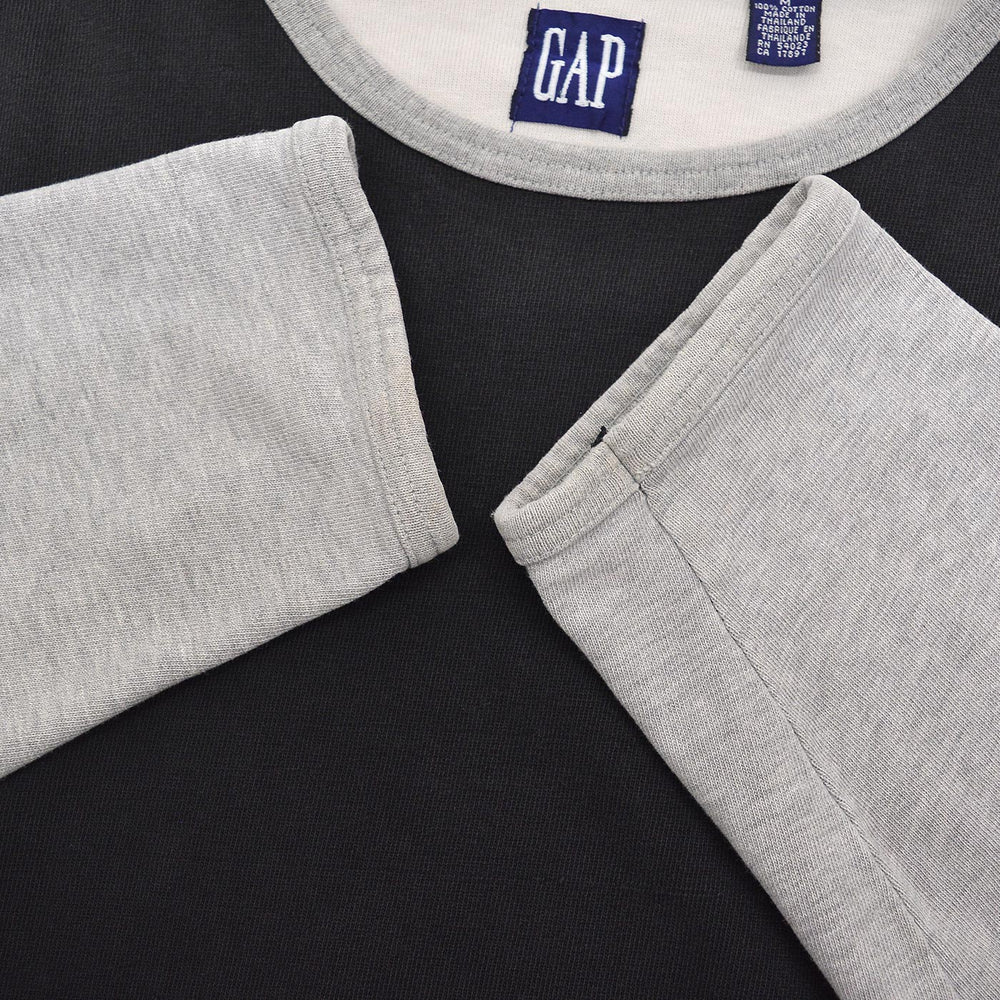 1990's GAP TWO-TONE L/S TEE ... M