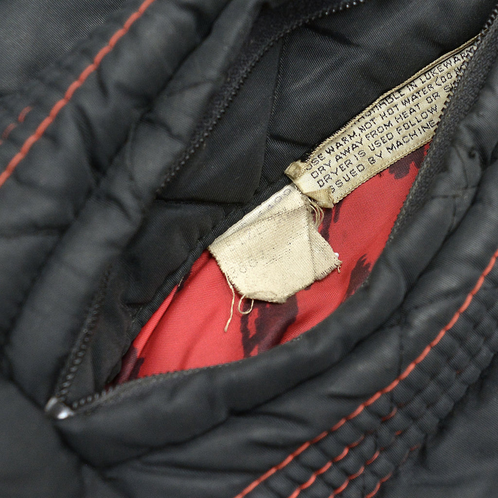 1960's OLD REVERSIBLE ABSTRACT PATTERN QUILTED JACKET ... XL