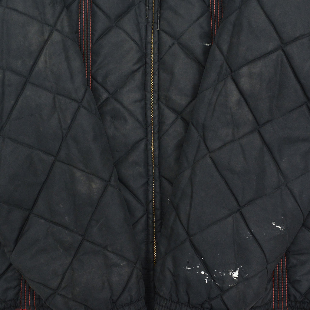 1960's OLD REVERSIBLE ABSTRACT PATTERN QUILTED JACKET ... XL