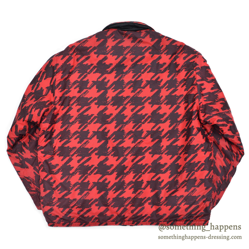 1960s OLD REVERSIBLE ABSTRACT PATTERN QUILTED JACKET ... XL