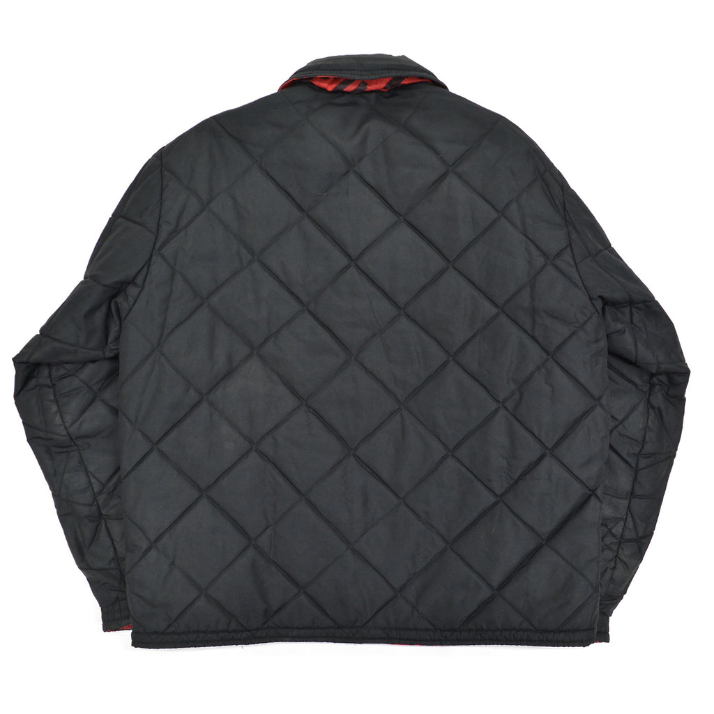 1960's OLD REVERSIBLE ABSTRACT PATTERN QUILTED JACKET ... XL