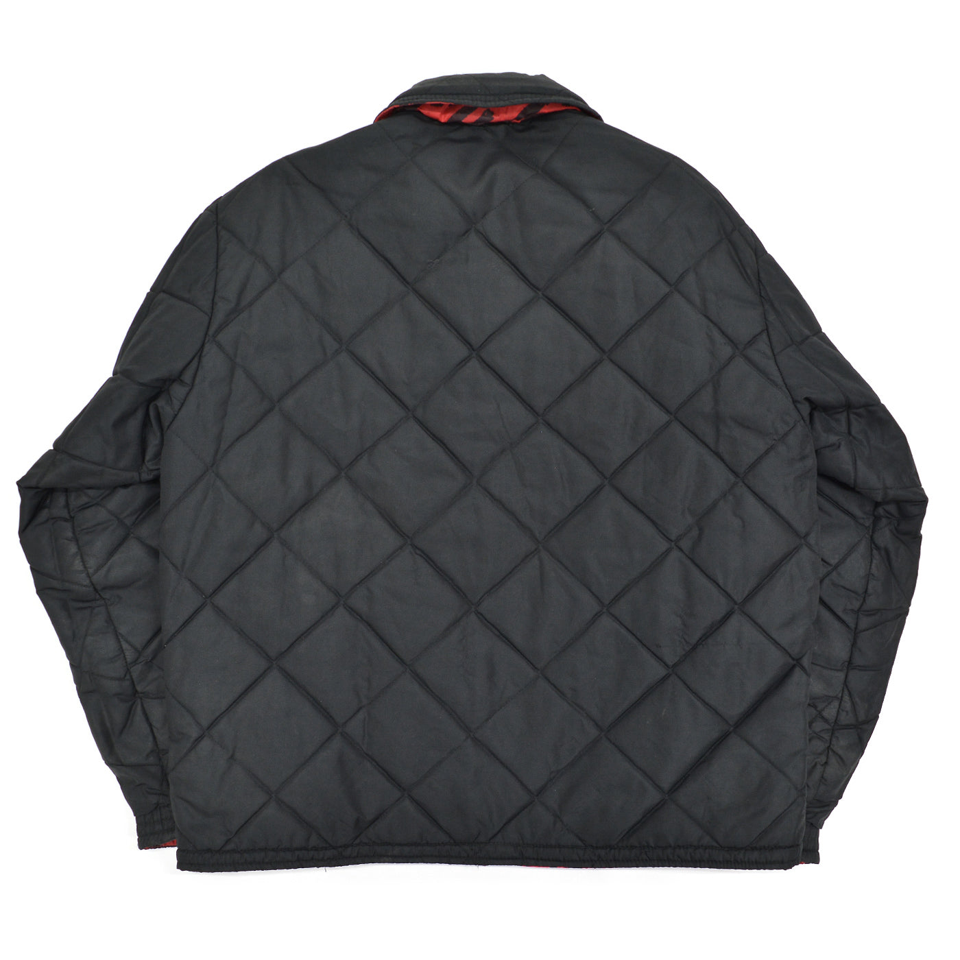 1960's OLD REVERSIBLE ABSTRACT PATTERN QUILTED JACKET ... XL