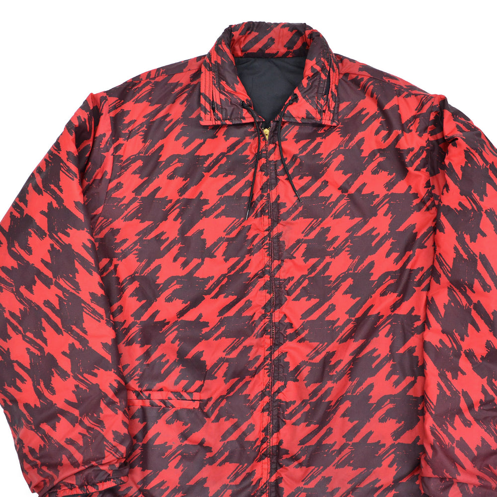 1960s OLD REVERSIBLE ABSTRACT PATTERN QUILTED JACKET ... XL