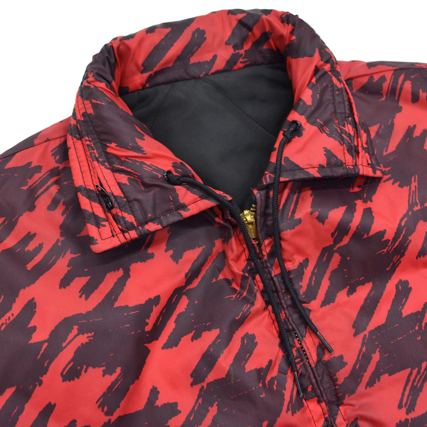 1960's OLD REVERSIBLE ABSTRACT PATTERN QUILTED JACKET ... XL