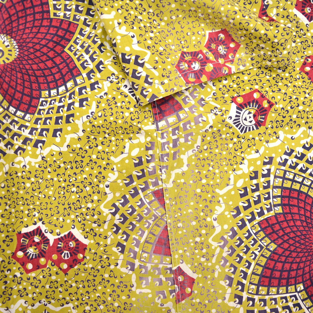 1950's UNKNOWN GEOMETRIC PATTERN S/S SHIRT ...