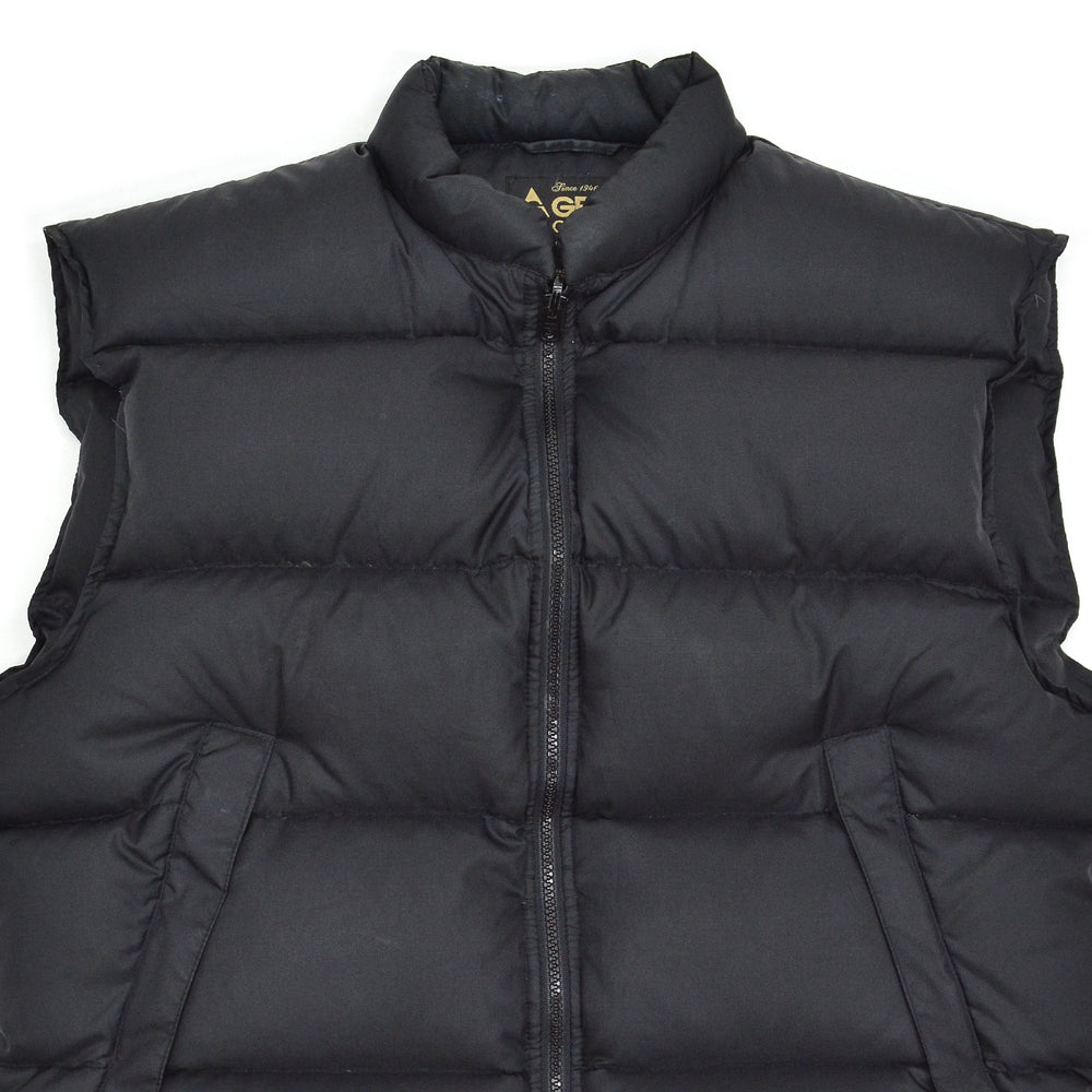 1990's~ GERRY DOWN VEST / ALL BLACK ... L