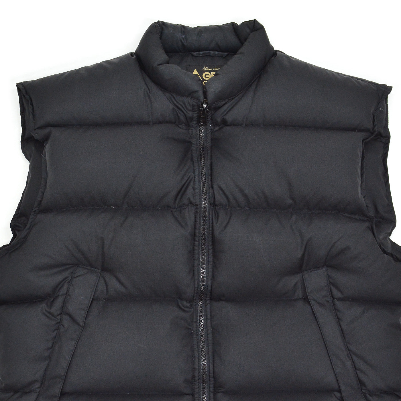 1990's~ GERRY DOWN VEST / ALL BLACK... L