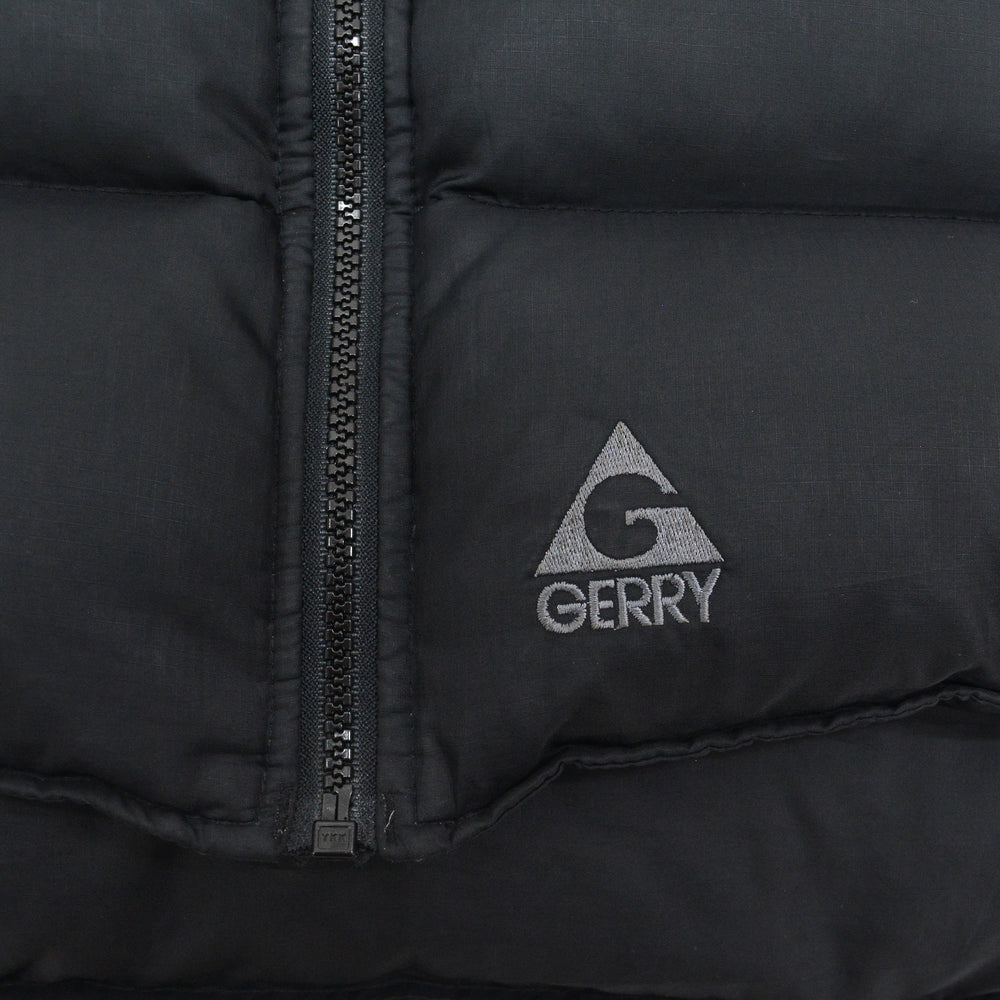 1990's~ GERRY DOWN VEST / ALL BLACK ... L