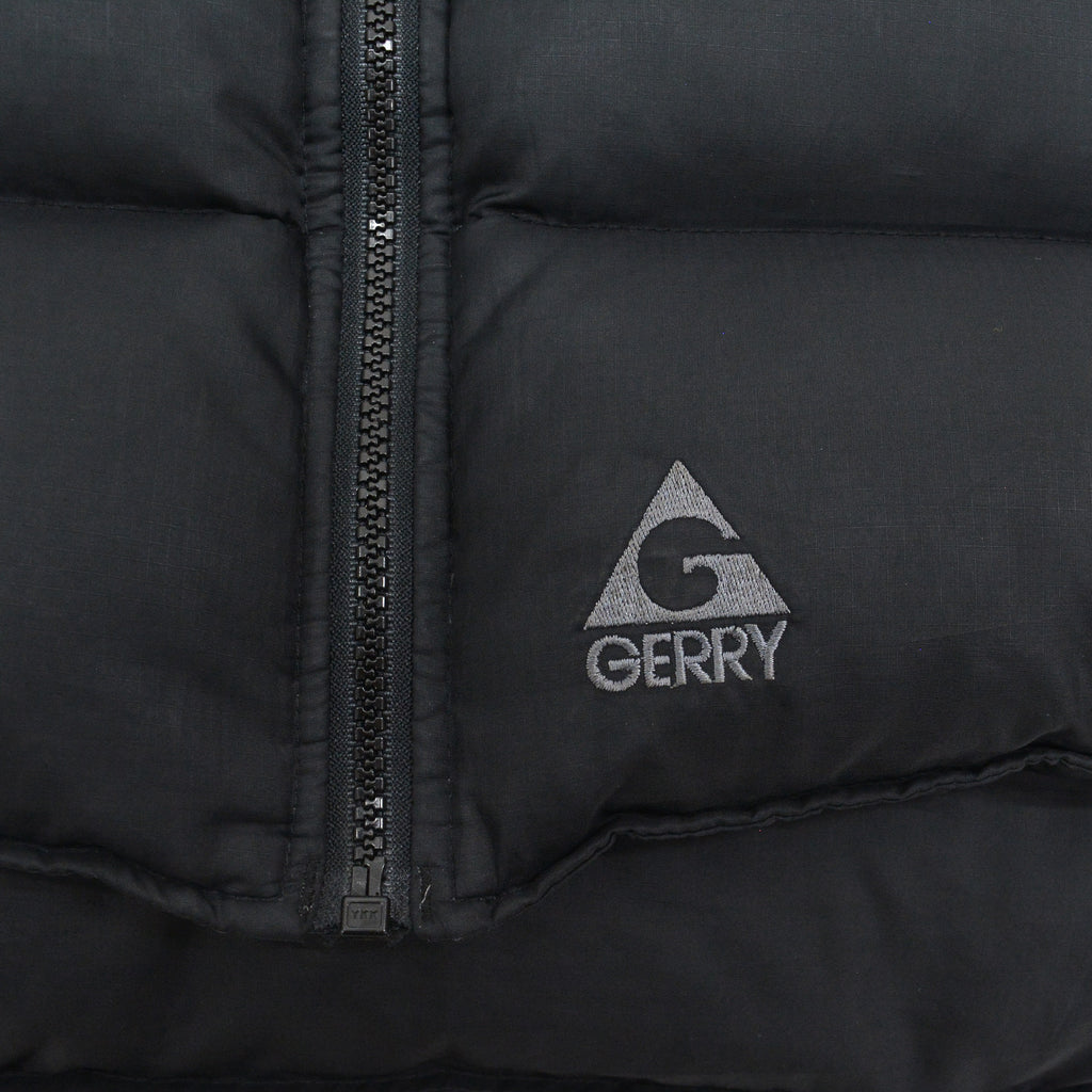 1990's~ GERRY DOWN VEST / ALL BLACK... L