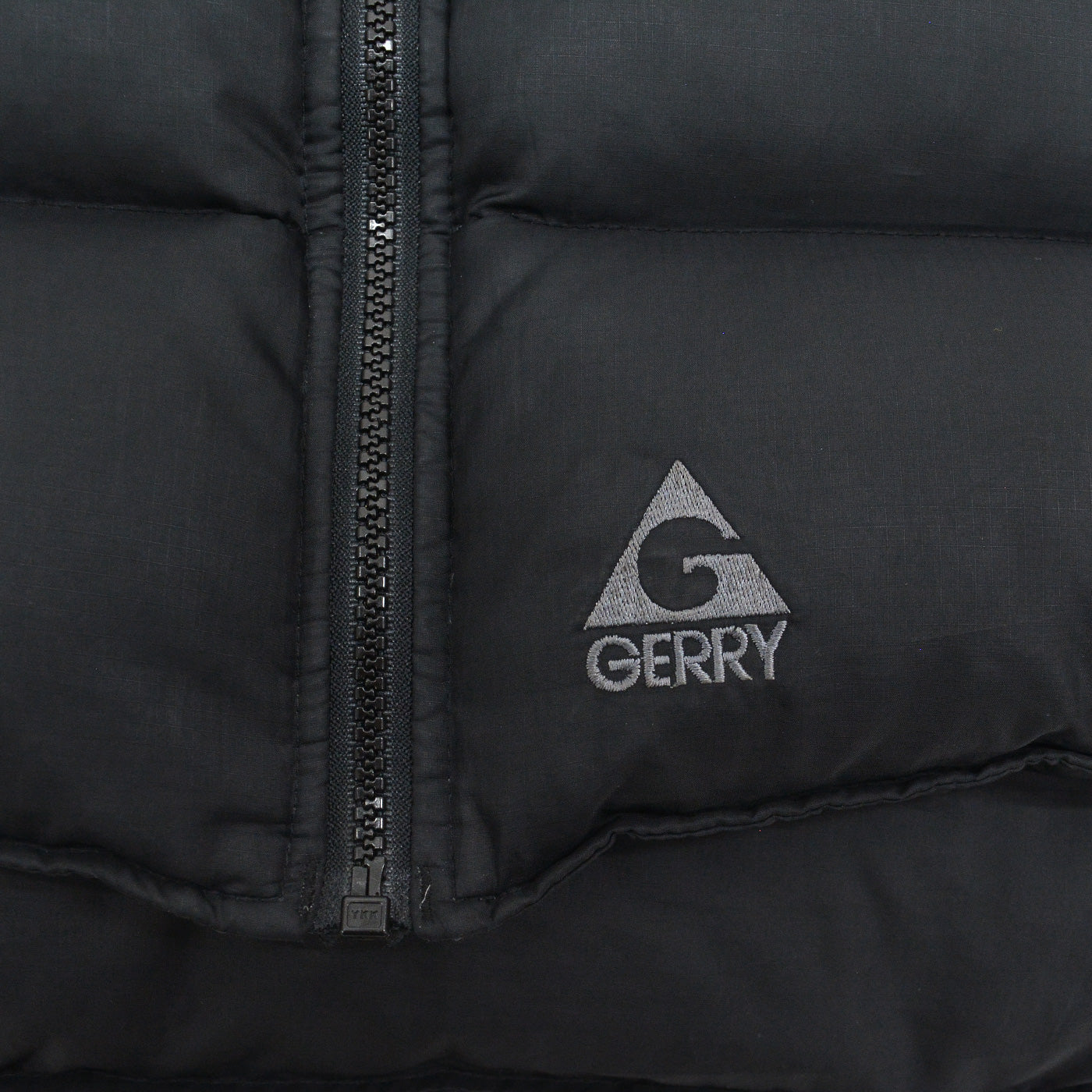1990's~ GERRY DOWN VEST / ALL BLACK... L