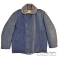 1960's~ GOLDEN FLEECE TYPE N-1 BLUE DECK JACKET / INSANE FADED ... 40