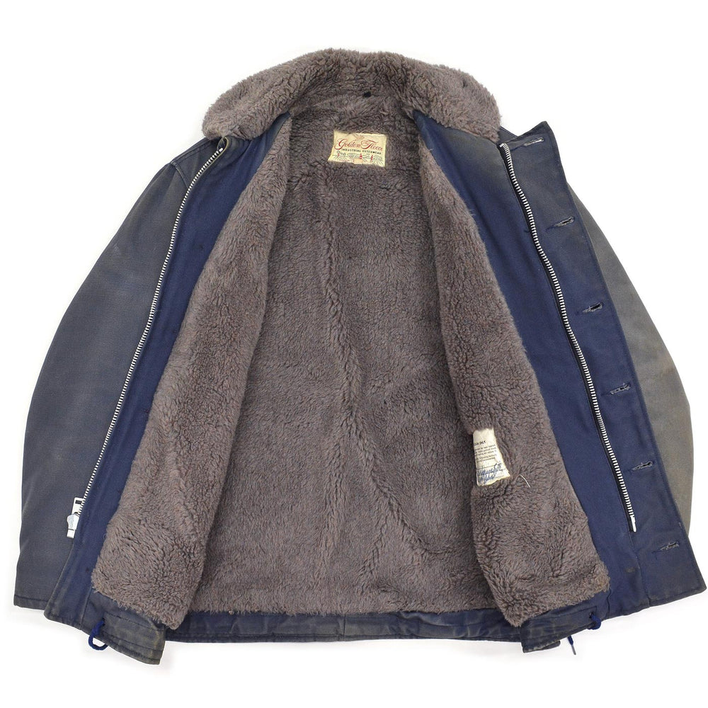 1960's~ GOLDEN FLEECE TYPE N-1 BLUE DECK JACKET / INSANE FADED ... 40
