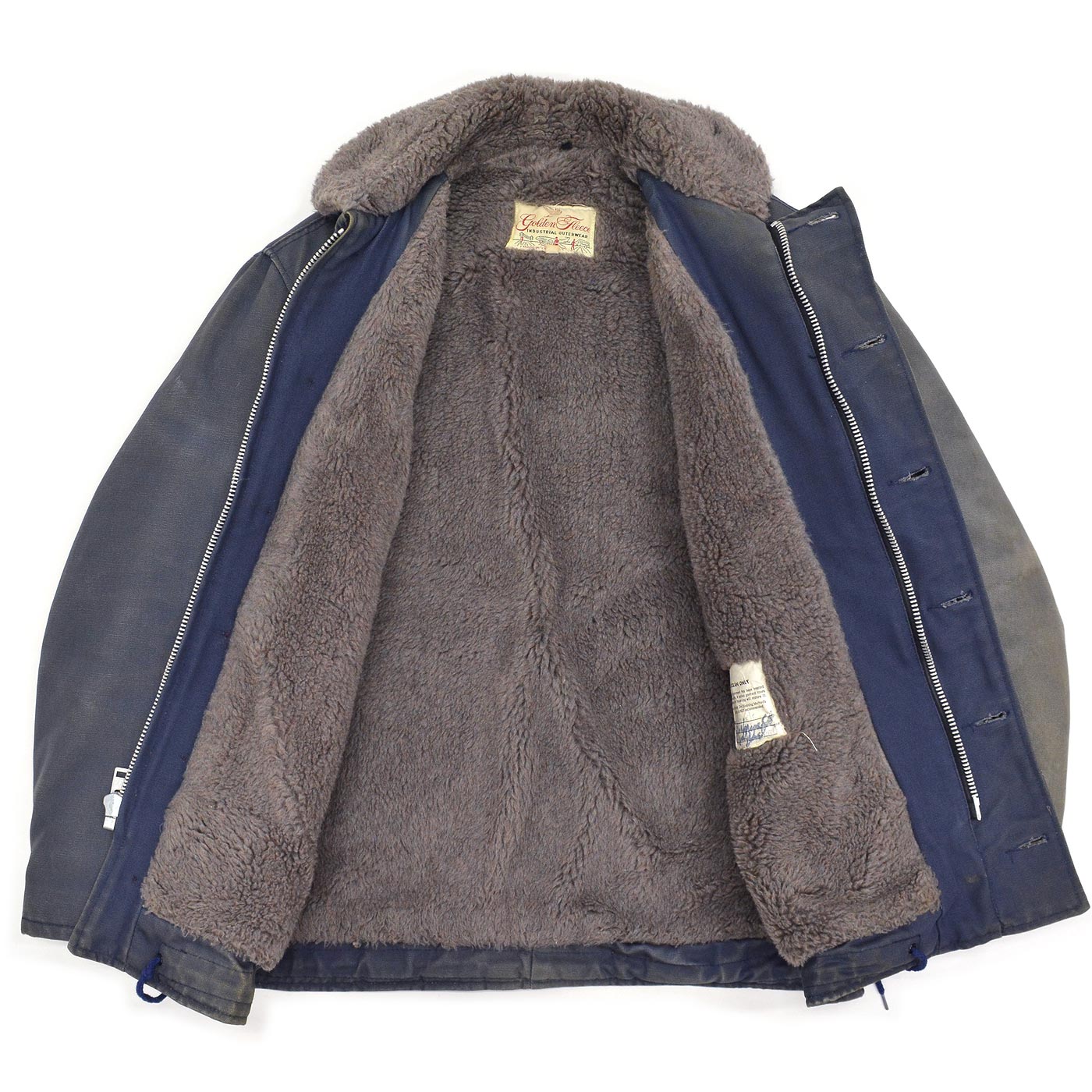 1960's~ GOLDEN FLEECE TYPE N-1 BLUE DECK JACKET / INSANE FADED ... 40