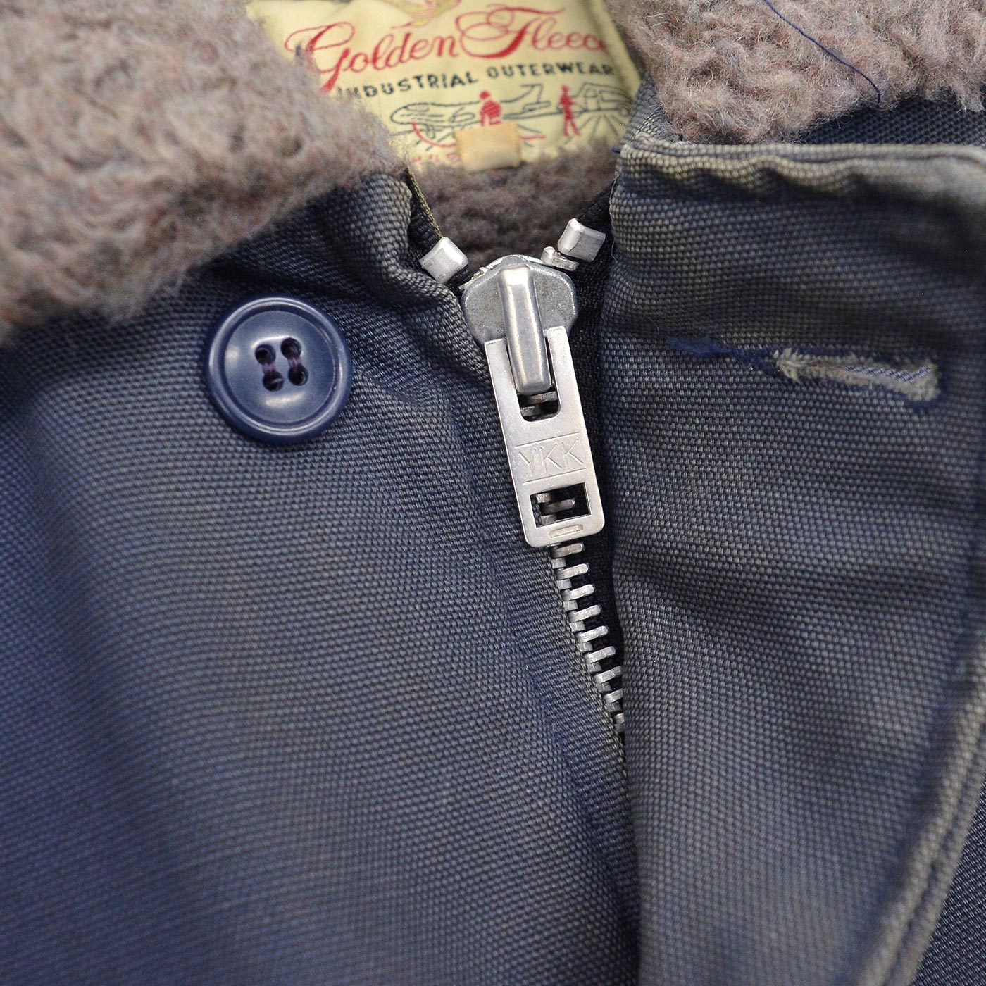 1960's~ GOLDEN FLEECE TYPE N-1 BLUE DECK JACKET / INSANE FADED