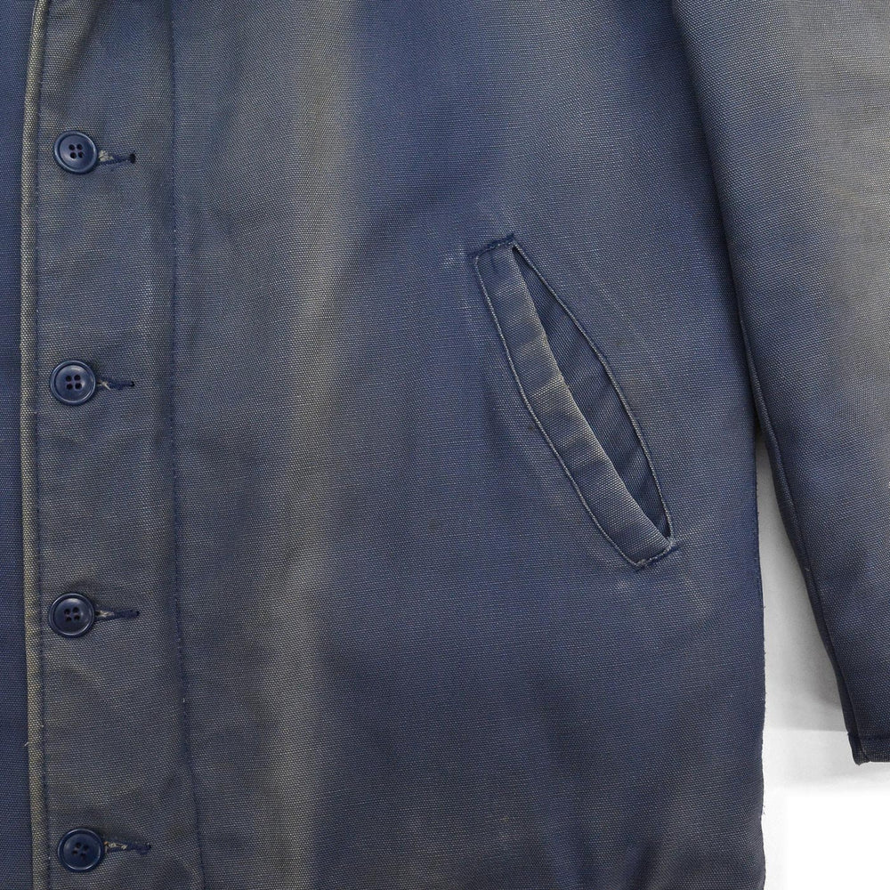 1960's~ GOLDEN FLEECE TYPE N-1 BLUE DECK JACKET / INSANE FADED ... 40