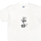 1990's GILDAN got milk? LADY PRINT T-SHIRT ... L