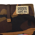 1980s DEADSTOCK GUNG HO BROWN CAMO BAKER PANTS ... W32/L34