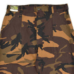 1980s DEADSTOCK GUNG HO BROWN CAMO BAKER PANTS ... W32/L34