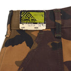 1980s DEADSTOCK GUNG HO BROWN CAMO BAKER PANTS ... W32/L34