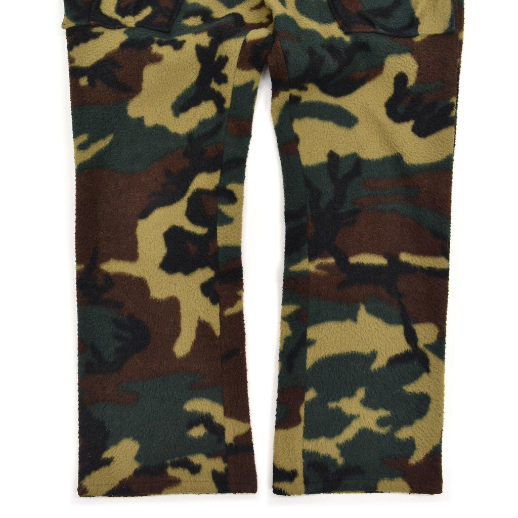 1980's HAND MADE WOODLAND CAMO FLEECE PANTS ... W37/L27