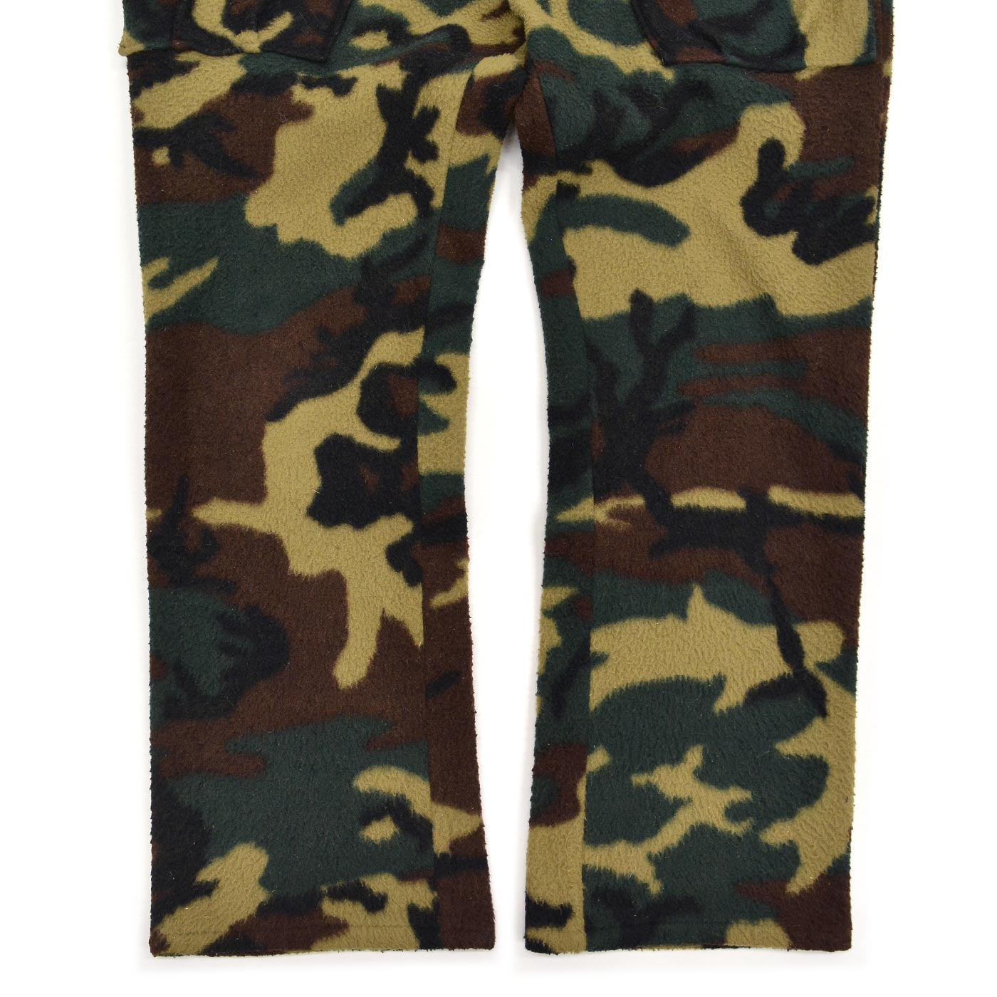 1980's HAND MADE WOODLAND CAMO FLEECE PANTS ... W37/L27