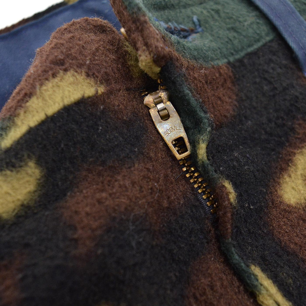 1980's HAND MADE WOODLAND CAMO FLEECE PANTS ... W37/L27