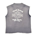 1980's~ HANES HARLEY DAVIDSON CUT-OFF SLEEVELESS TEE / SUN FADED ... XL