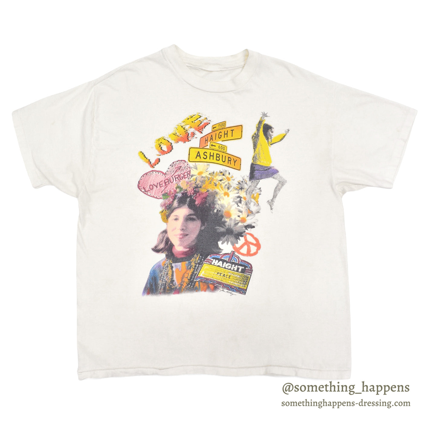 1990's HAIGHT ASHBURY LOVE & PEACE T-SHIRT ...