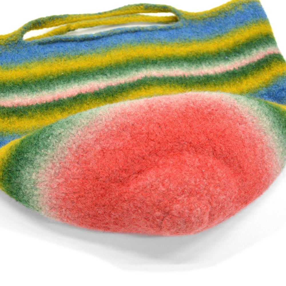 OLD HANDMADE BOILED WOOL BAG ...