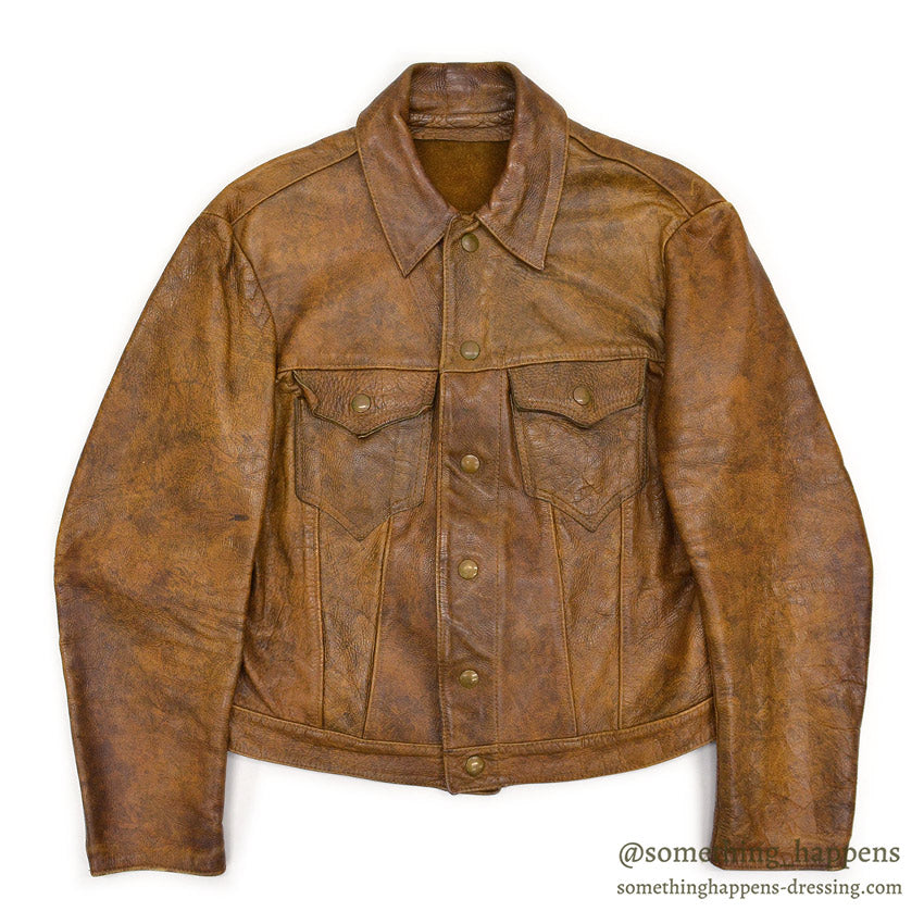 1970's IBEX TYPE3 LEATHER JACKET / EXTREMELY RARE ... L