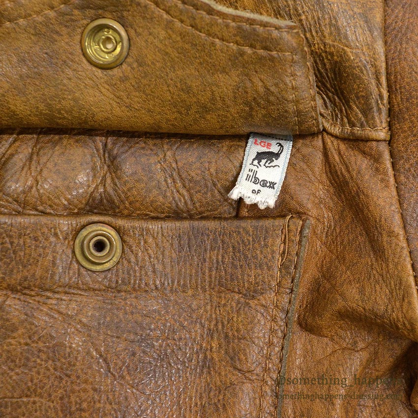 1970's IBEX TYPE3 LEATHER JACKET / EXTREMELY RARE ... L
