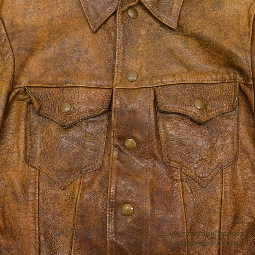 1970's IBEX TYPE3 LEATHER JACKET / EXTREMELY RARE ... L