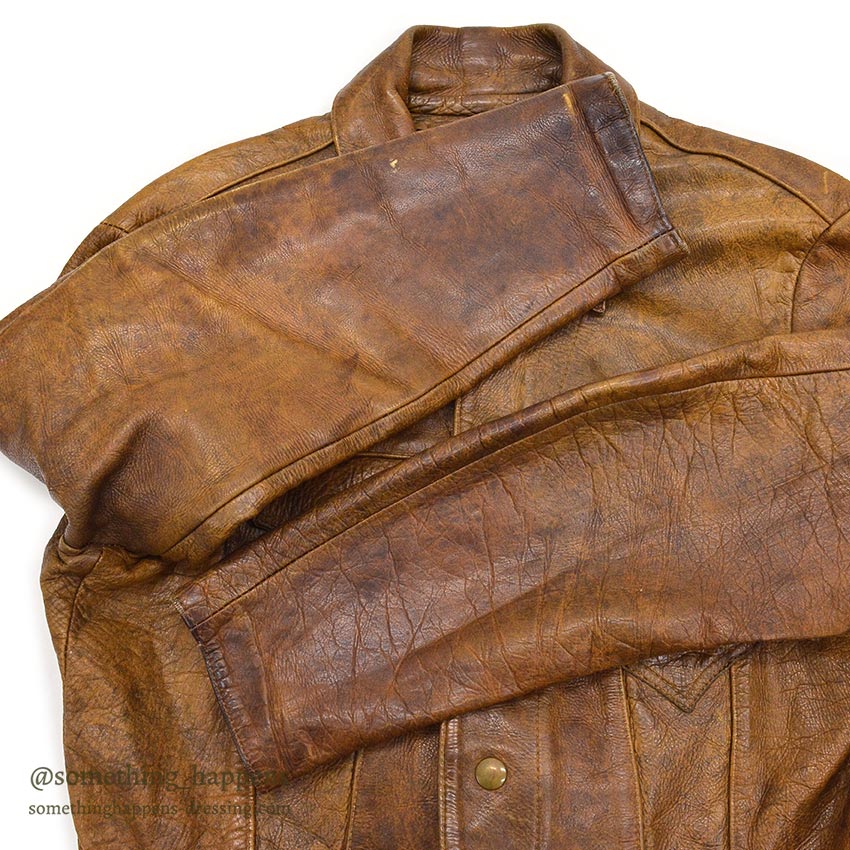 1970's IBEX TYPE3 LEATHER JACKET / EXTREMELY RARE ... L