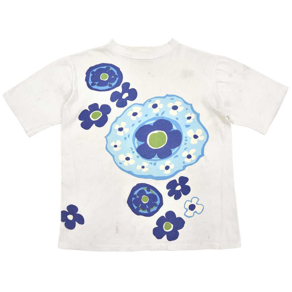 1970s JANTZEN FLOWER PRINT T-SHIRT ... L