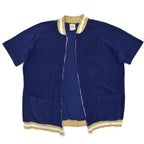 1970's JANTZEN TERRY CLOTH ZIP-UP SHIRT ... L